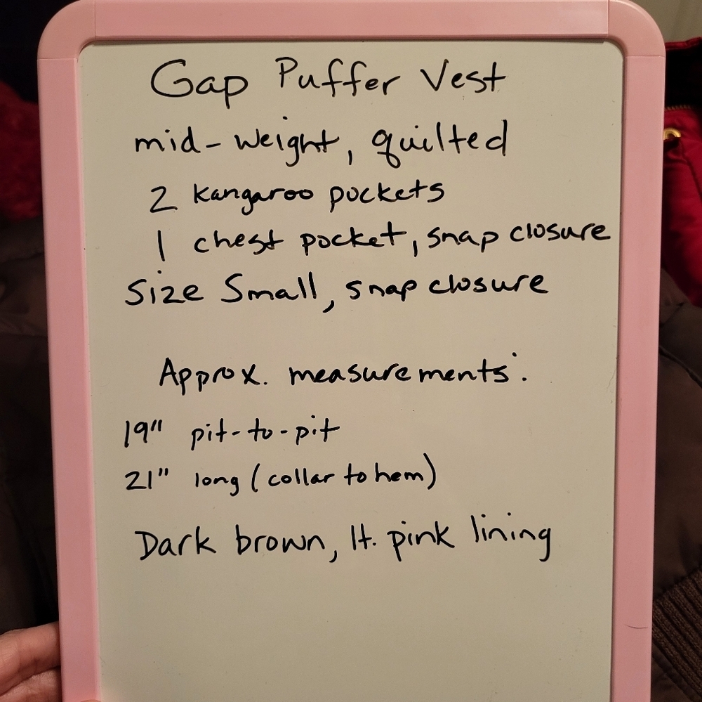 🩷 3/$15 GAP - WOMEN'S QUILTED MID-WEIGHT QUILTED PUFFER VEST - Picture 6 of 6